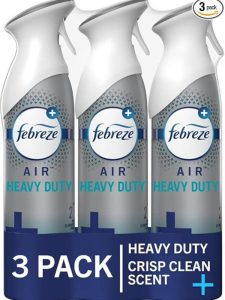 Febreze Heavy Duty – Crisp Clean Odor Fighter (8.8 oz, 3-Pack)